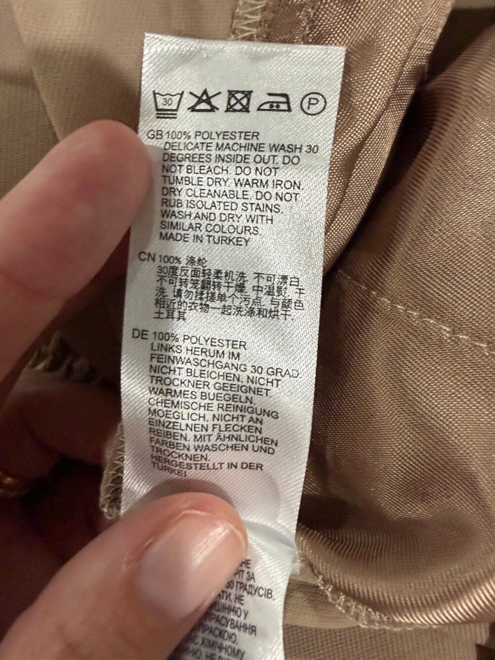 Reiss Pull-On Trousers, Khaki – Size 6 – New With Tags - Picture 6 of 6